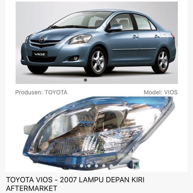 HEADLAMP VIOS-LAMPU DEPAN VIOS-LIMO 2007-2012 ASLI