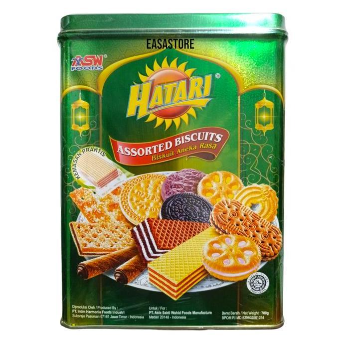 Hatari Assorted Biscuits 700 gr Kaleng ASW Food