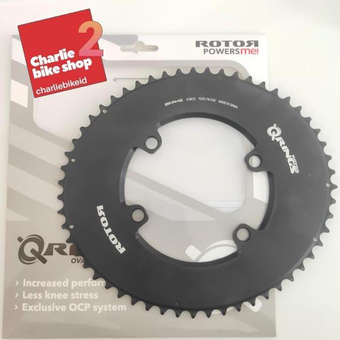 Promo Chainring ROTOR Aero Oval 55T BCD 110x4 Diskon