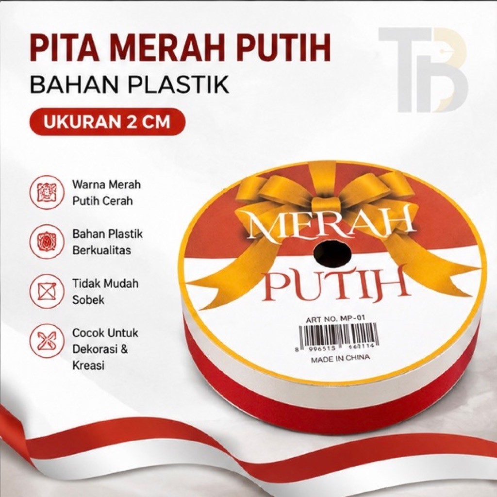 Pita Merah Putih Roll Plastik