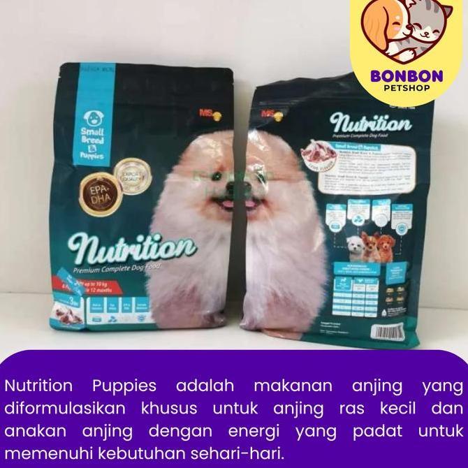 Nutrition Small Breed Puppy Makanan Kering Anjing 1.36Kg Dry Dog Food Anjing Mini Puppies Minipom