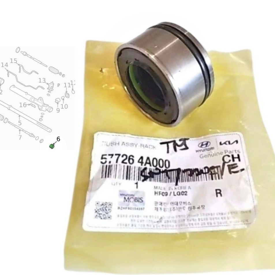 Bushing Bush Seal Rack Rek Power Steer Steering Hyundai Trajet 2000-2008 Original No Part 57726-4A00