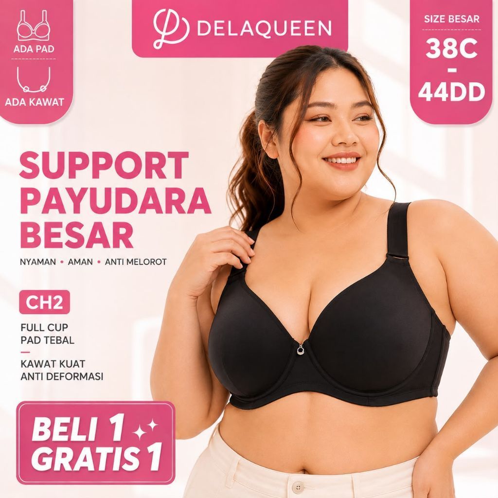 Delaqueen | Bra Big Size Bra Jumbo Bh Big Size 38C 38D 38DD 40C 40D 40DD 42C 42D 42DD 44C 44D 44DD C