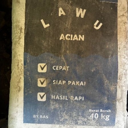 Semen Instan Acian Lawu 1kg | SKIM COAT Acian Bata Ringan / Hebel Cepat Siap Pakai Hasil Rapi