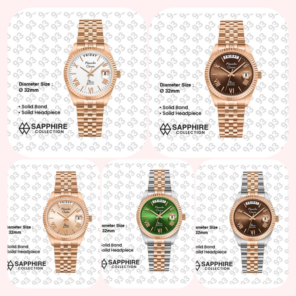 Jam Tangan Wanita Alexandre Christie Ac 5014 / ac5014 / Ac 5004 /ac5014 Original Garansi Resmi 1 Tah