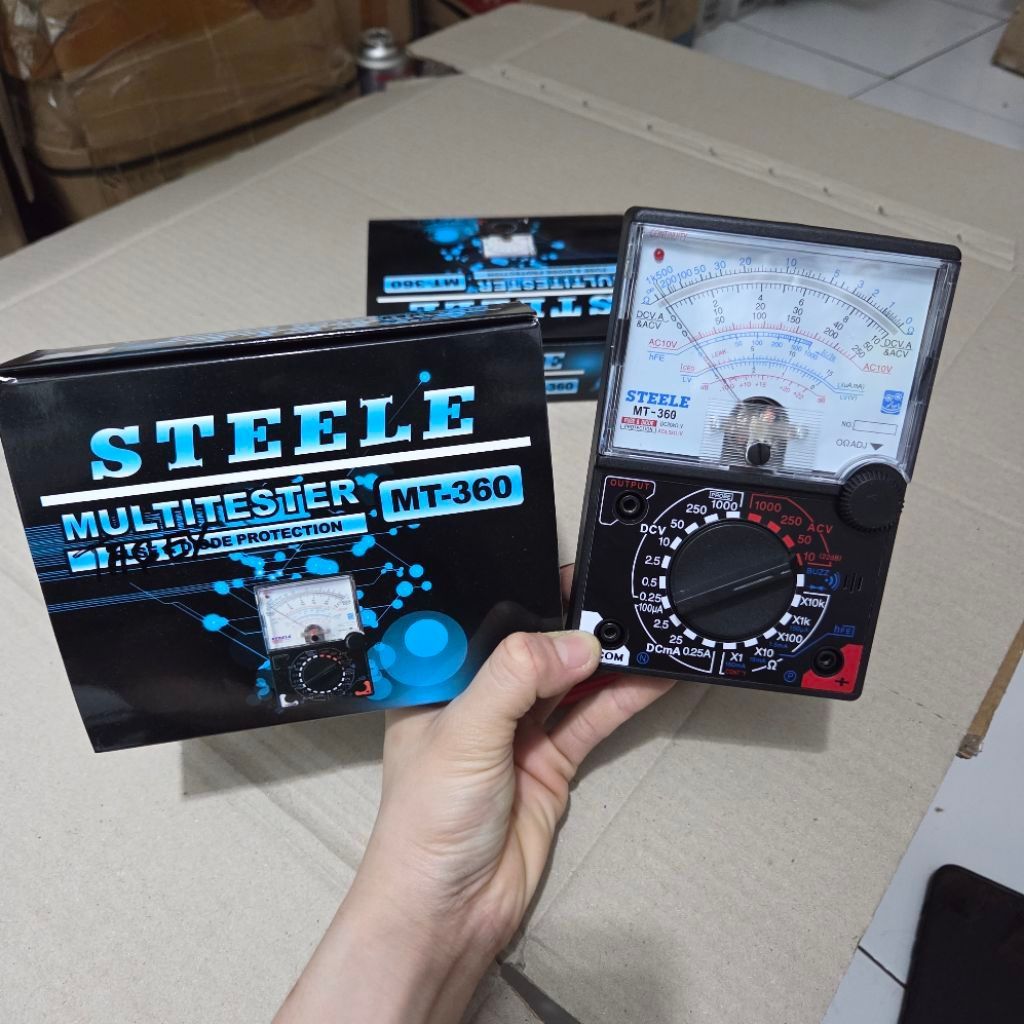 Multitester Analog Steele Multi Tester Listrik Steele MT-360