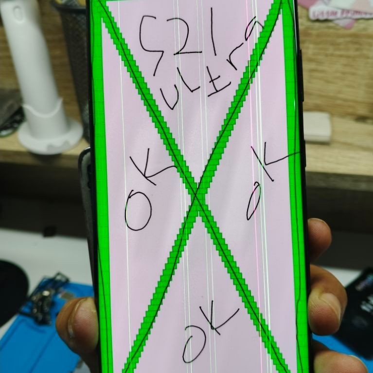 LCD CABUTAN ORIGINAL SAMSUNG S21 ULTRA +frame MINUS