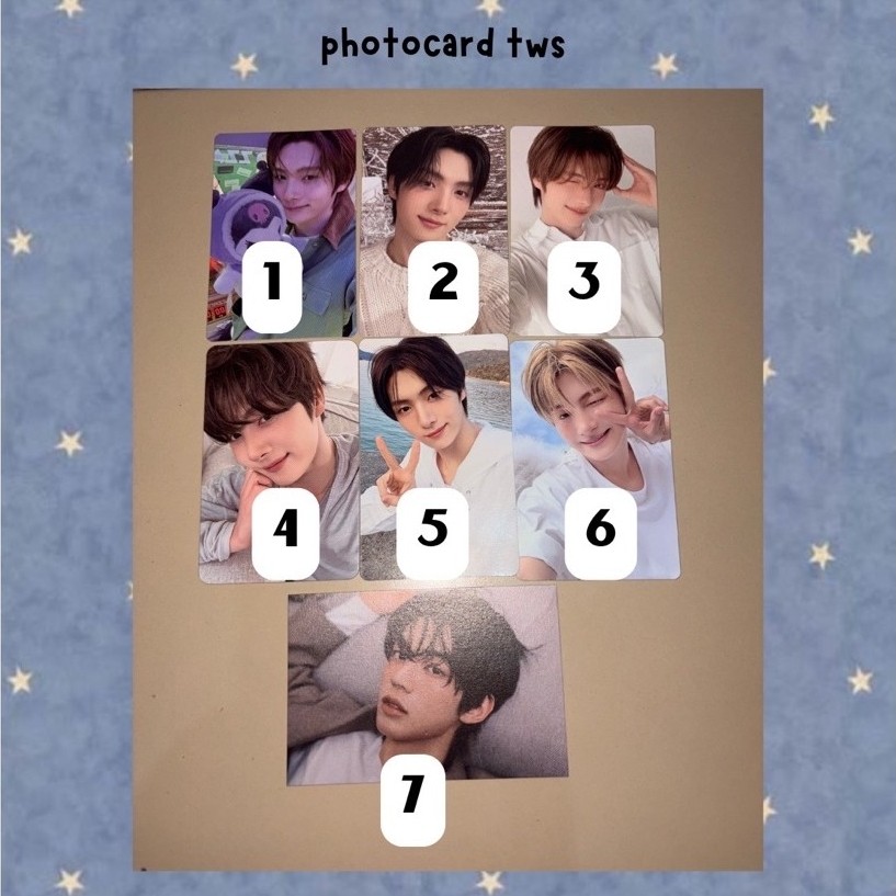 Photocard tws official youngjae jihoon dohoon