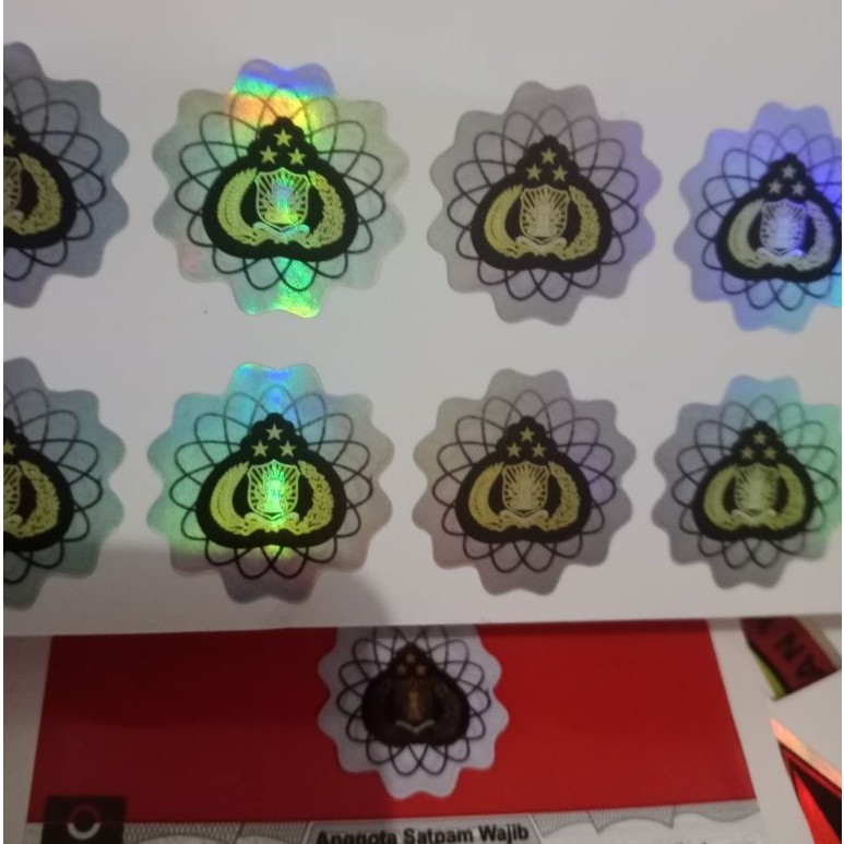 stiker replika KTA SATPAM