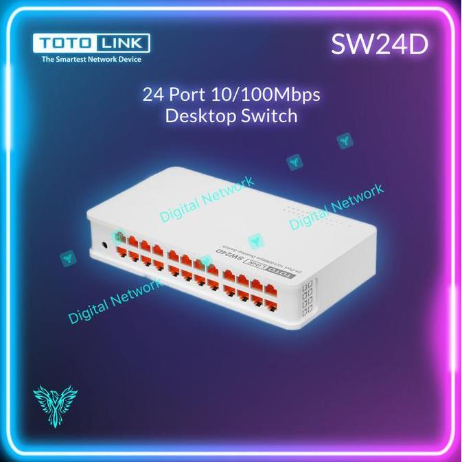 Totolink SW24D Switch 24port 10/100Mbps Desktop Totolink SW24D