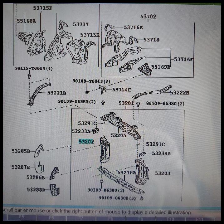 DISKON SUPPORT BRAKET PEGANGAN RADIATOR KANAN TOYOTA YARIS NEW VIOS ORIGINAL 