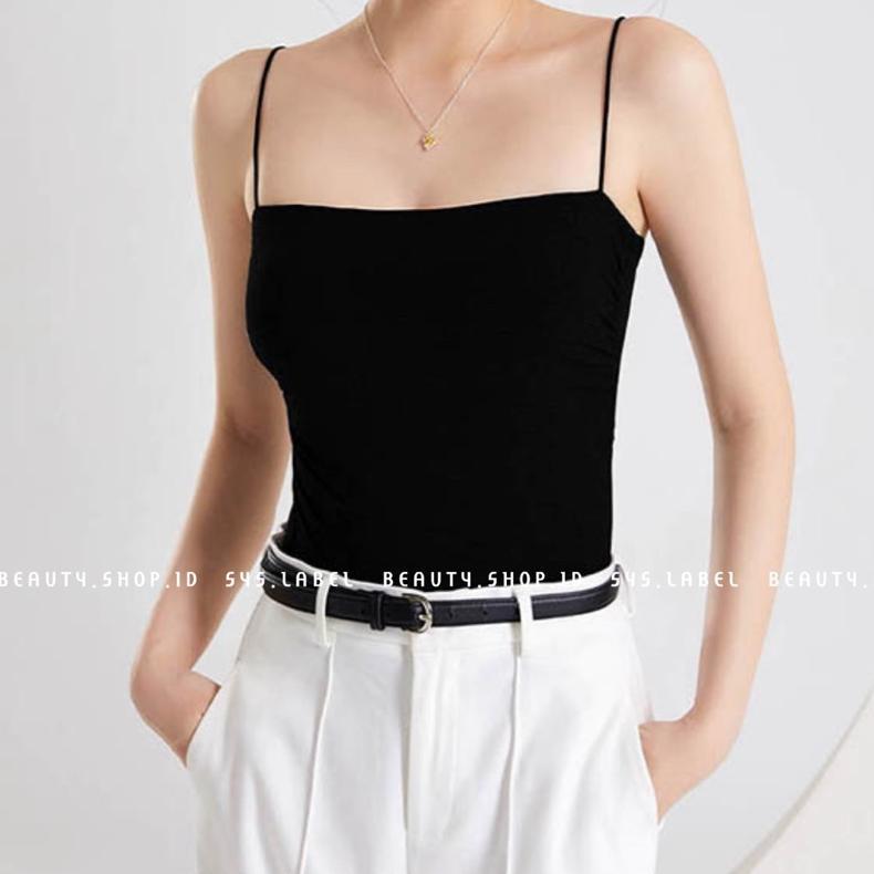 Trending Meime Tanktop Bra Wanita - Tanktop Wanita Polos Bahan Adem - Basic Inner Kekinian Bisa Untu