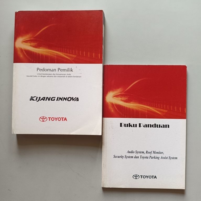 BUKU PEDOMAN PEMILIK MANUAL BOOK TOYOTA KIJANG INNOVA (ORIGINAL)