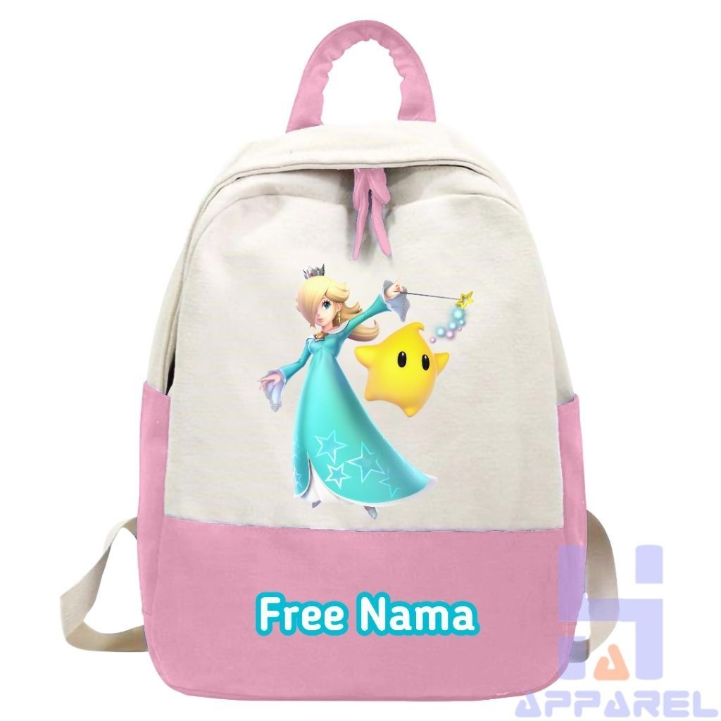 Tas Ransel Anak Karakter Princess Rosalina Luma The Super Mario Galaxy Free Nama