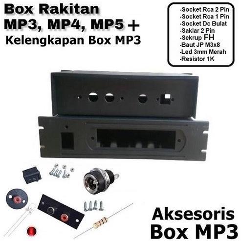 Box Ampli Mini Mp3 Player Bluetooth + Akses Box Bok Kotak Perlengkapan Amplifier Mini Mp3 Mp4 Mp5