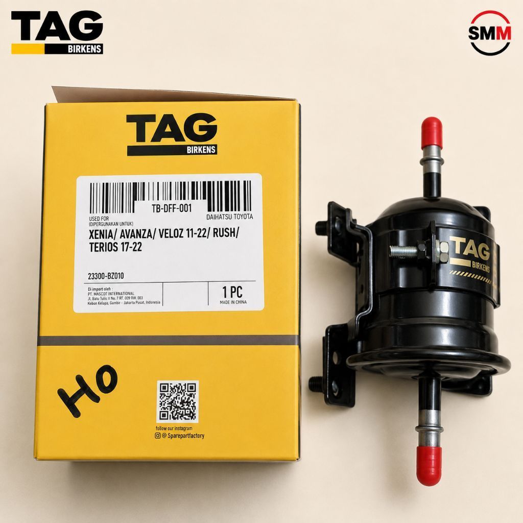 TAG FILTER BENSIN AVANZA XENIA VELOZ 2015-2022 RUSH TERIOS 2017-2022 TB-DFF-001
