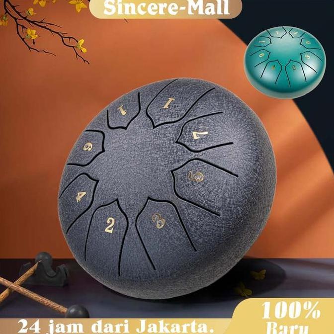 KASDIUM 12 Nada Drum Perkusi Tong Drum / 6in Kong Ling Drum / Handpan Drum