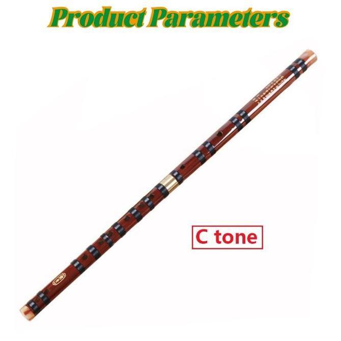 SRALANE Seruling Bambu Import Professional Kunci C Untuk Musik Tradisional Cina Dizi Flute Bamboo Wo