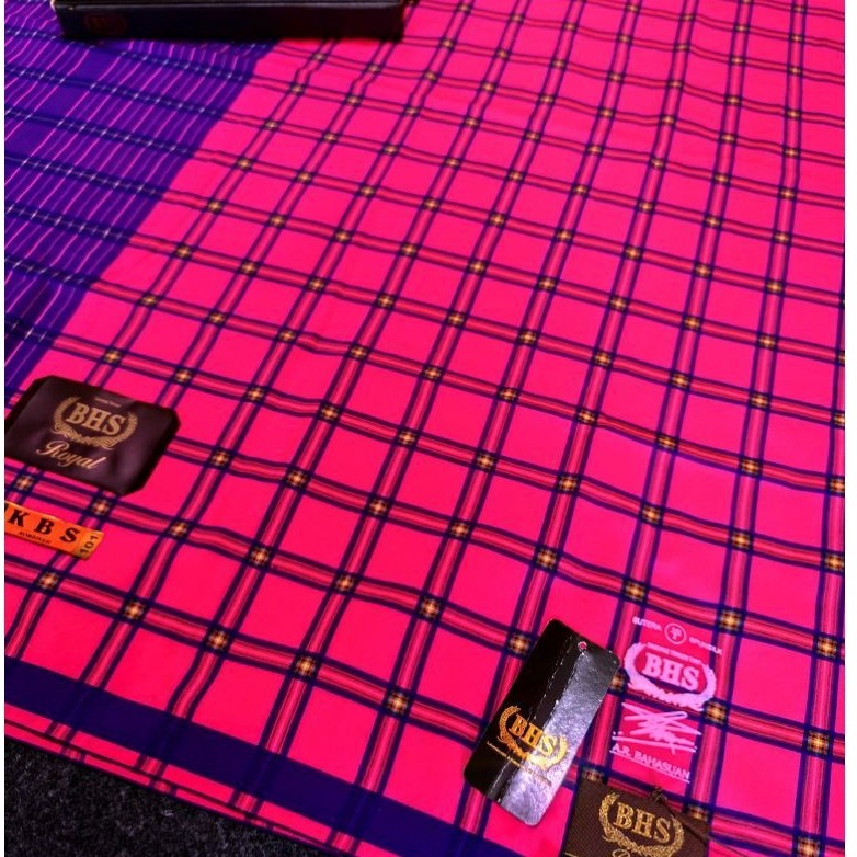 Sarung BHS KBS Pink Sutera Spunsilk (seken)