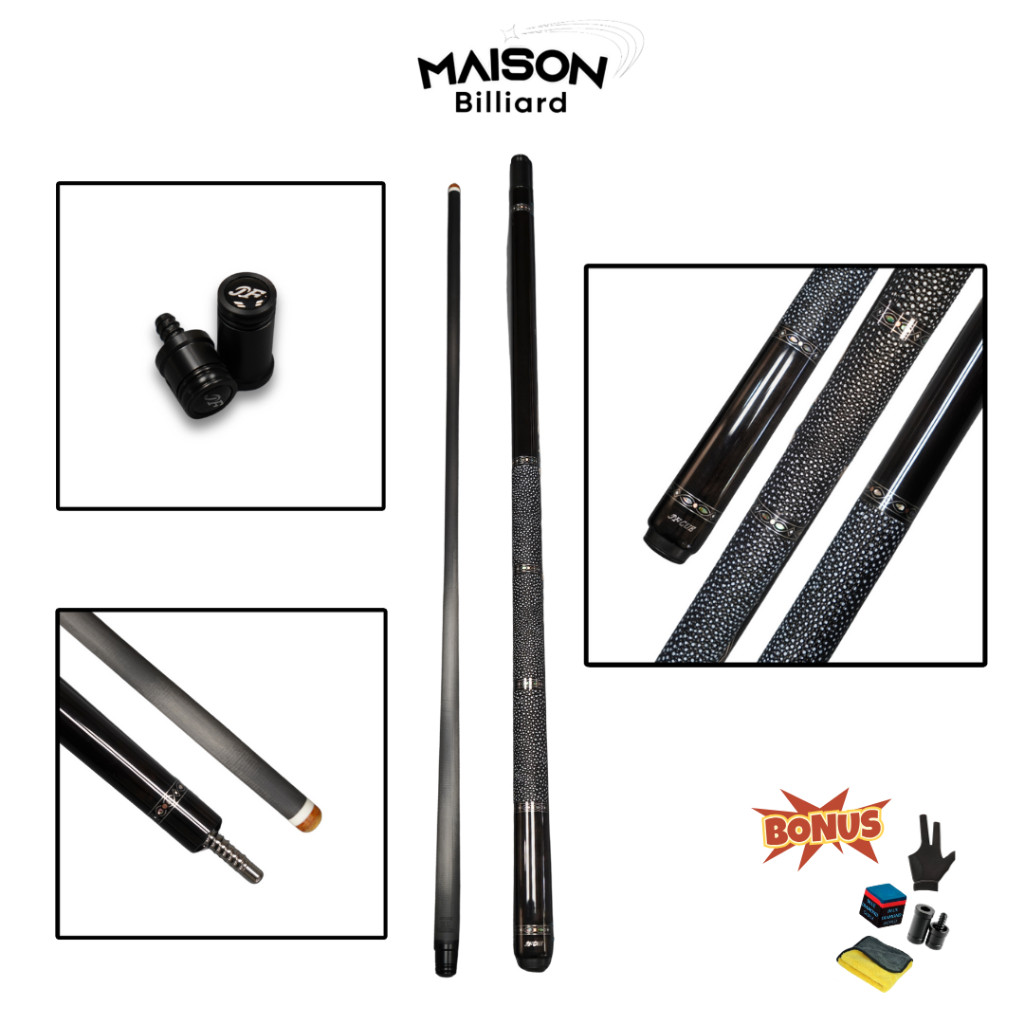 Jflowers JF20-EBF Stick Billiard Shaft Carbon Play Low Deflection 12.5mm