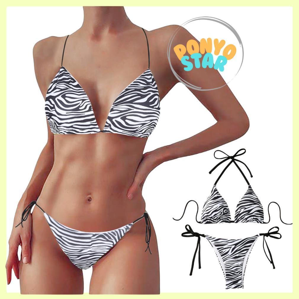 Hot 557 Lingerie 1 Set Cd Bh G String Wanita Dengan Busa Cup Beachwear Bahan Katun Bikini Hot Seksi 