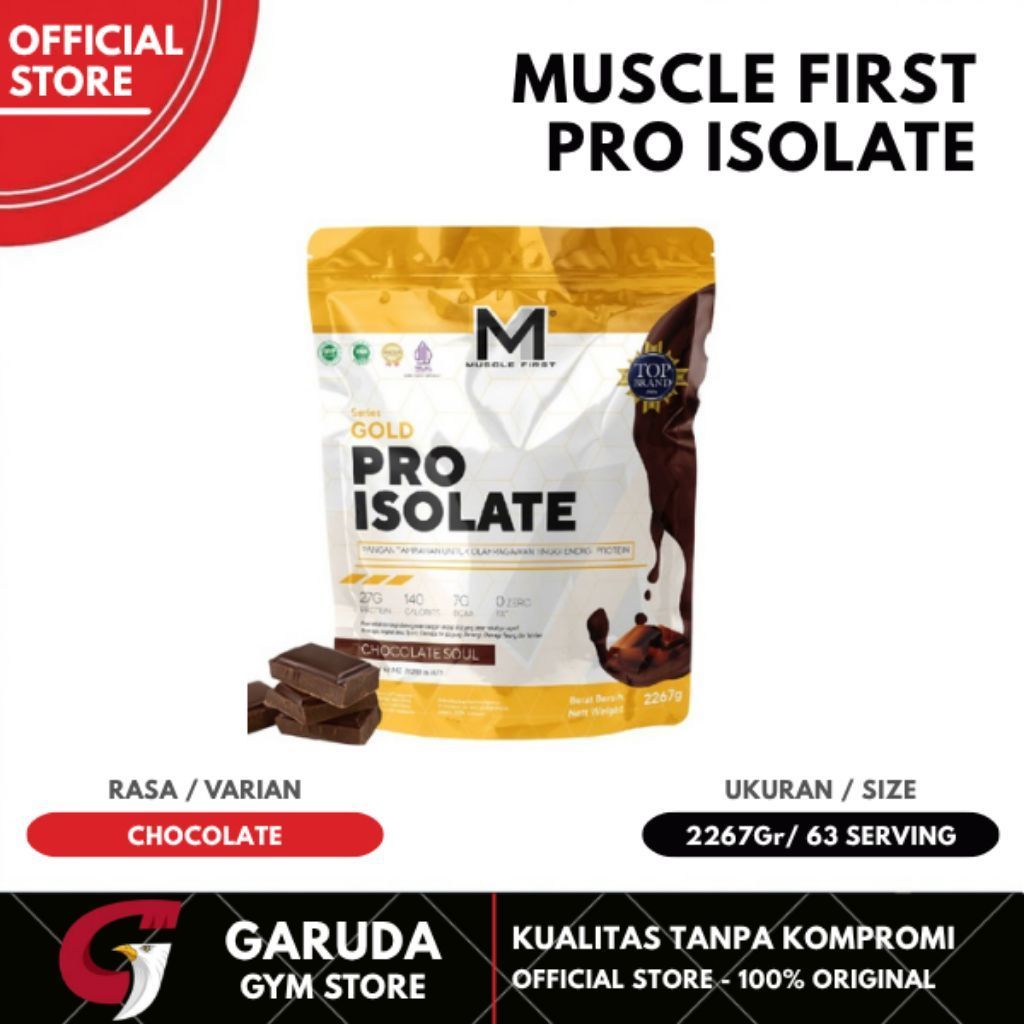 Muscle First Pro Isolate 5 Lbs Whey Protein Isolate Gym Original