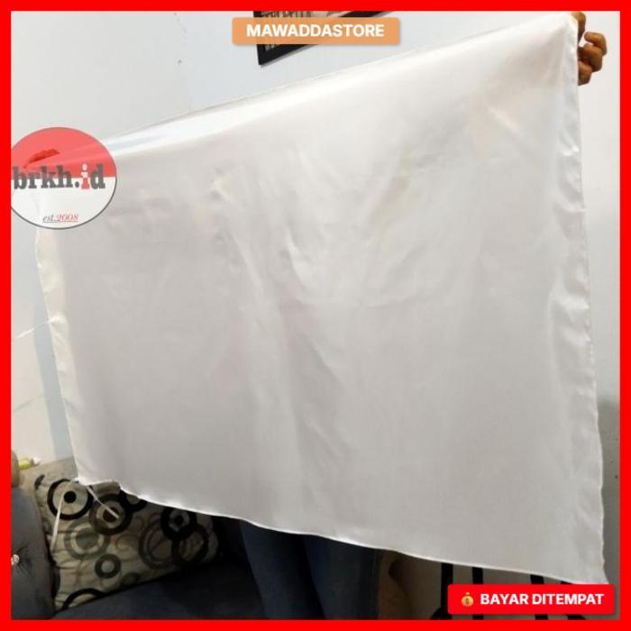 Bendera Putih Polos Kain Kahatex 60X90 Cm