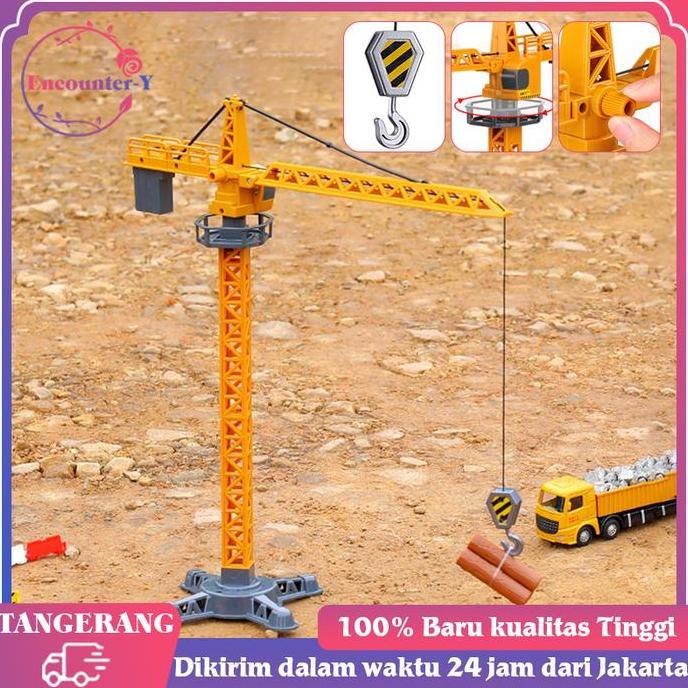 Alat Berat Crane Hang Tower 1:55 Diecast Miniatur Tower Alloy Crane