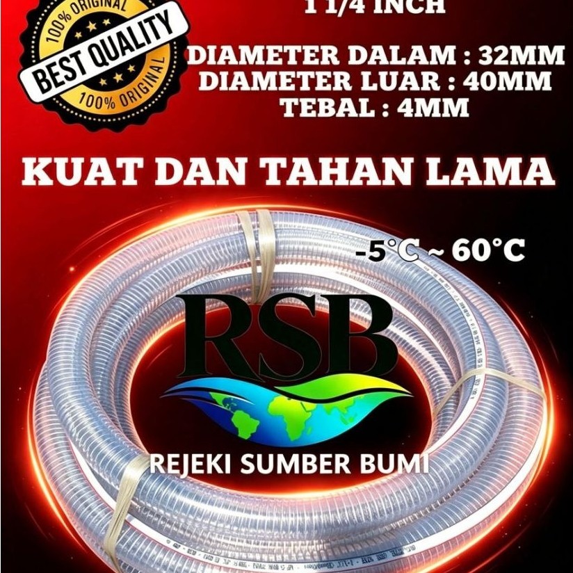 SELANG KAWAT 1 1/4 TEBAL 4MM