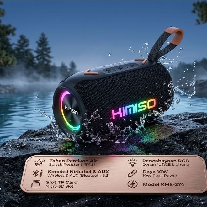 Speaker Portable Wireless Bluetooth Kimiso KMS 274