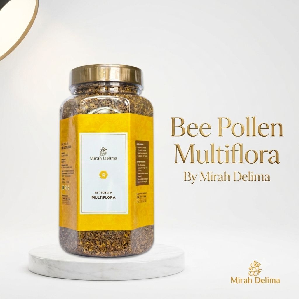 Raw Bee Pollen Asli Murni Multiflora