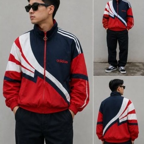 ADIDAS VINTAGE WINBREAKER - NAVY/RED/WHITEADIDAS VINTAGE WINBREAKER - NAVY/RED/WHITE
