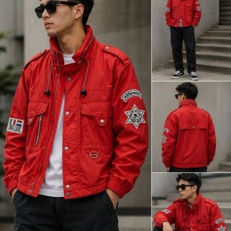 ELLESSE RACING JACKET BY GOLDWIN - RED