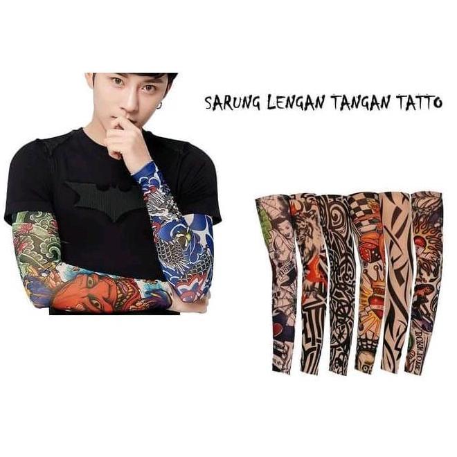 Sarung Tangan Lengan Tato - Manset Tangan Motif Tato