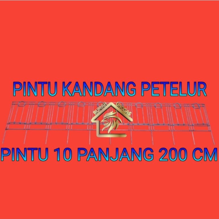 GALVANIS PINTU KANDANG AYAM PETELUR