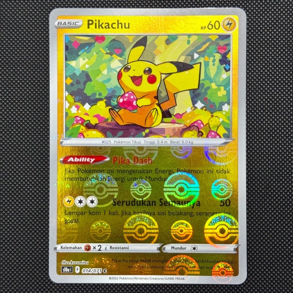 Pikachu Pokeball Holo Indonesia
