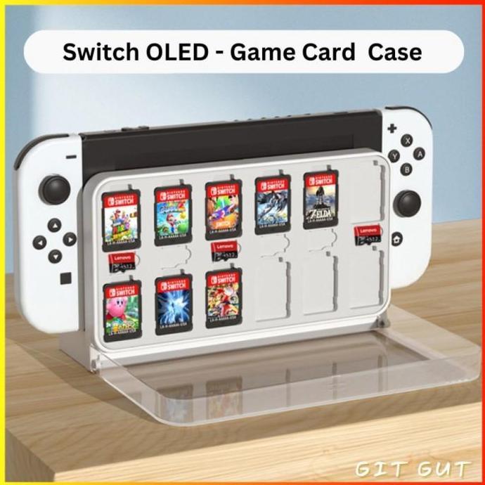 Nintendo Switch OLED Dock Cover with Dockable Game Card Case