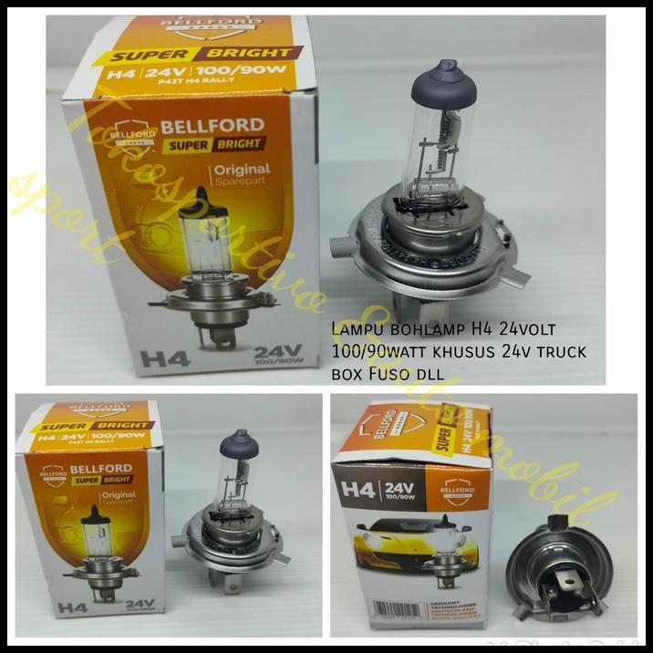 TERBARU LAMPU BOHLAMP MOBIL UTAMA H4 24V 90/100W H4 MADE IN JERMAN TRUCK FUSO