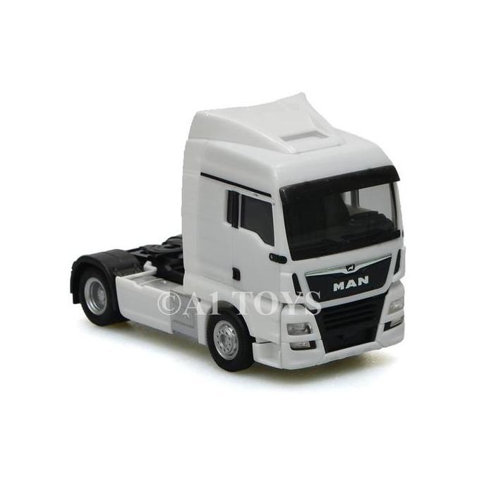 Miniatur Truk MAN TGX XLX rigid tractor putih Herpa 6.5 cm 1:87