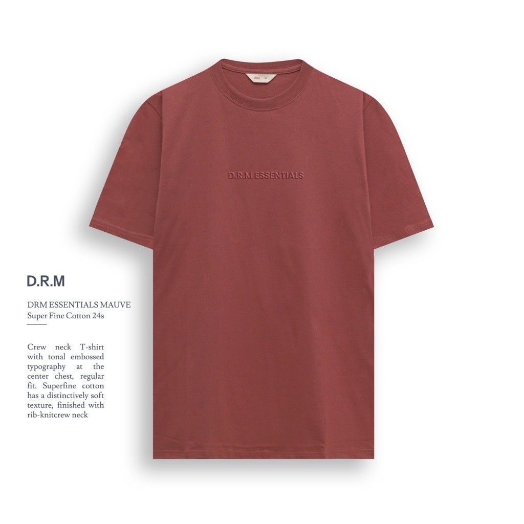 TSHIRT ESSENTIALS MAUVE| KAOS DRM.DRM WEAR