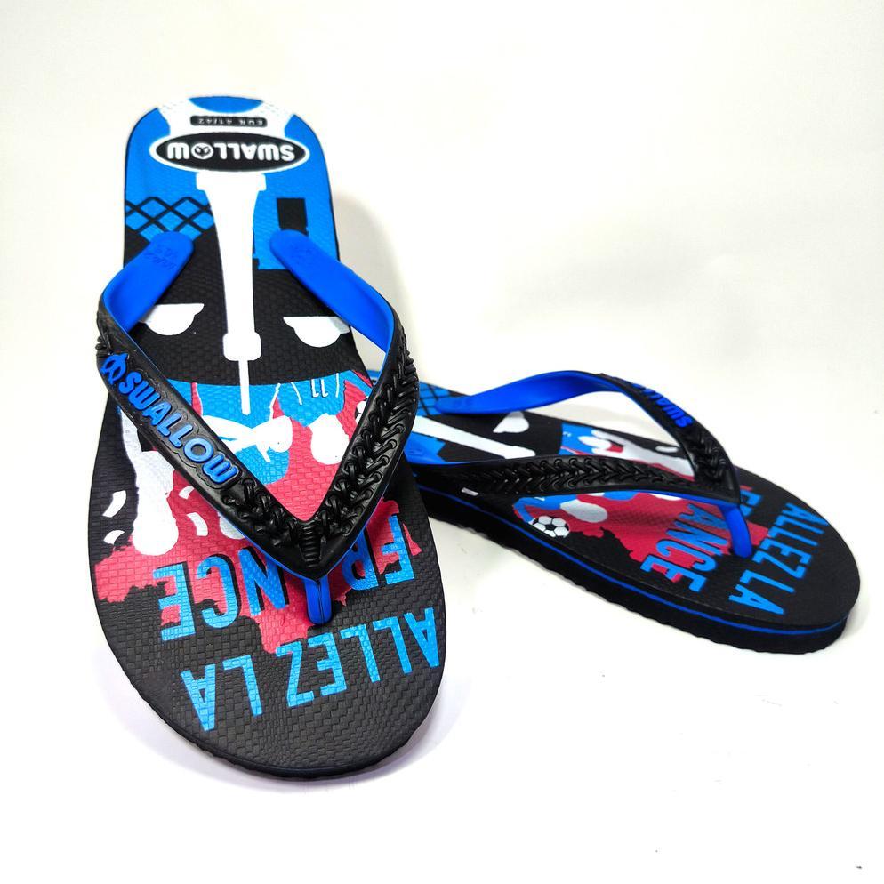 termurah sandal jepit pria swallow futbol & seni original - motif sepak bola piala dunia & seni rupa
