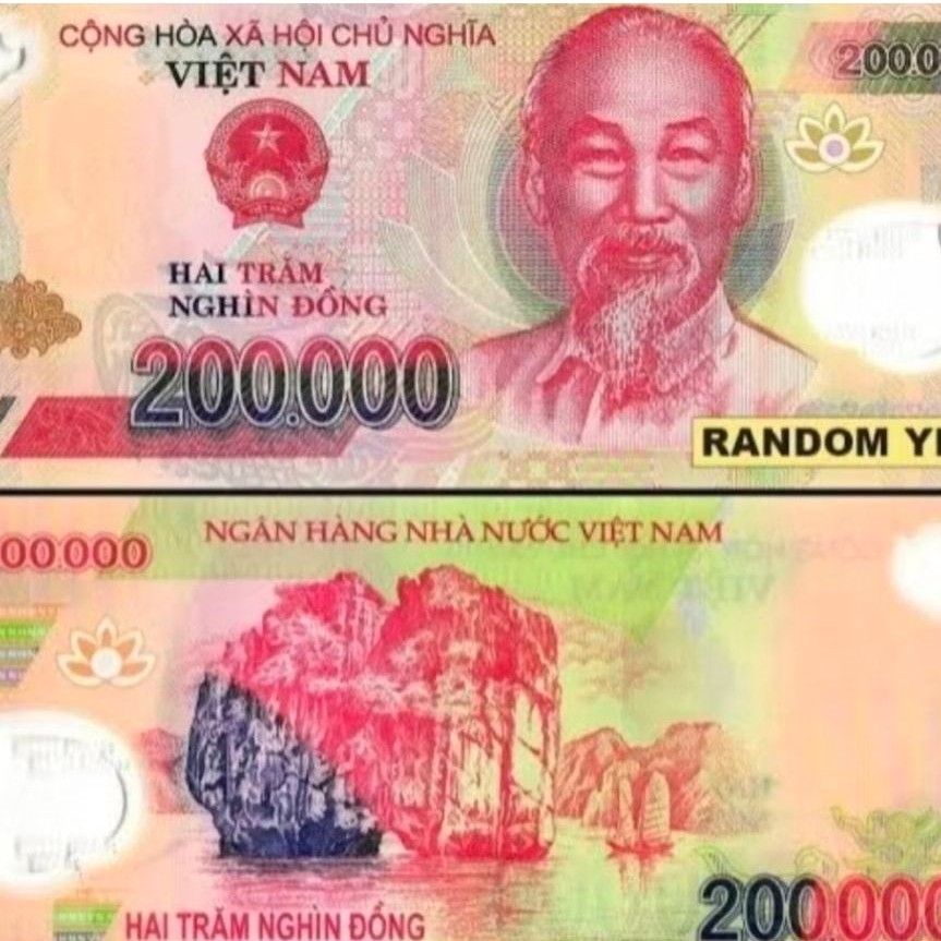 Mancanegara Uang Vietnam 200000dong VF untuk Mahar dan Koleksi Numismatik0