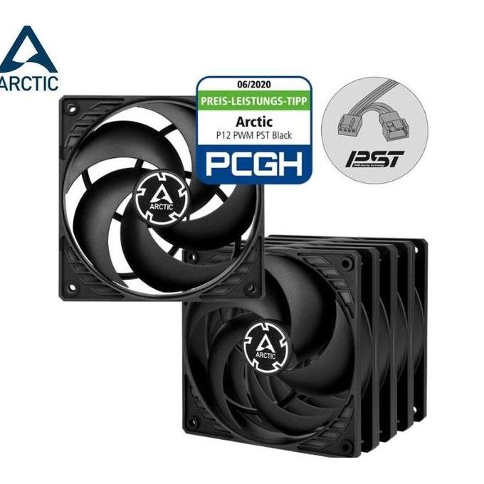 Rexcom- Arctic P12 Pwm Pst Pack Of 5 Value Pack | Pressure-Optimised 120 Mm