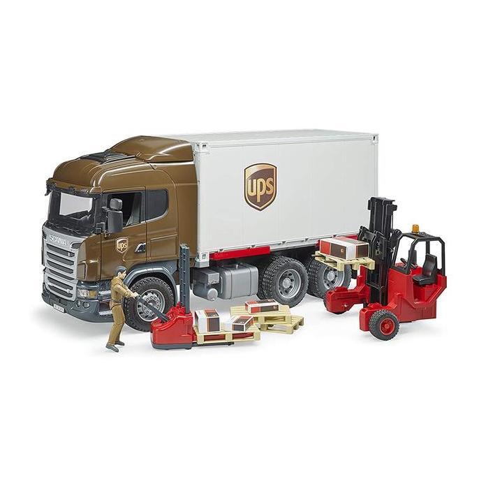 Bruder 3582 - Scania Super 560R UPS Logistics truck with forklift
