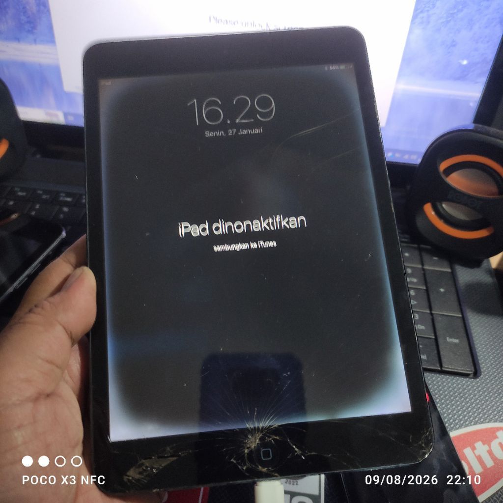 ipad Mini 1 A1455 lock iCloud cek deskripsi