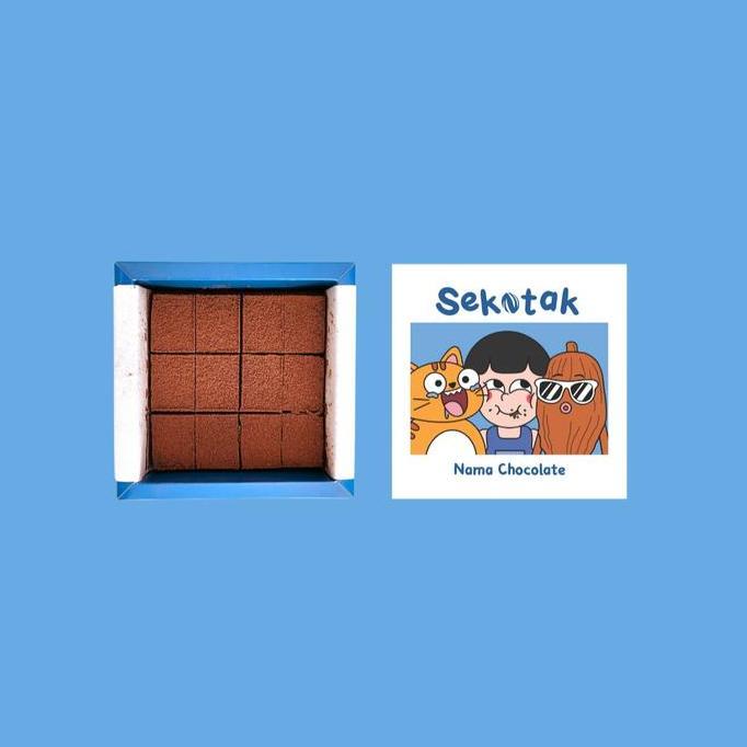Sekotak Nama Chocolate Dark Chocolate | Cokelat Jepang Premium