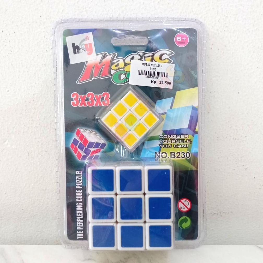 Panda Toys Semarang Mainan Anak Rubik 2 In 1 Magic Cube 3X3X3 Isi 2Pc B230 Berkualitas Tinggi Produk