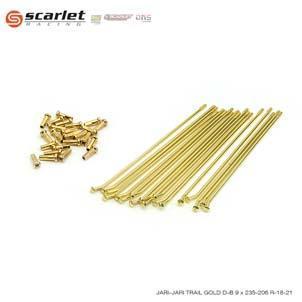 SCARLET RACING - JARI JARI RODA SEPEDA MOTOR TRAIL RUJI DEPAN BELAKANG 9 X 235 206 R 18 21 ORIGINAL 