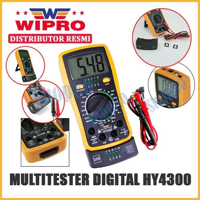 NEW Wipro Multitester DIgital Avometer Multimeter Multi Tester HY4300