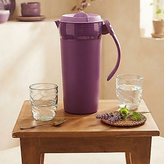 Tupperware Twist n Pour Pitcher 1.1L Ungu - teko tupperware new @S